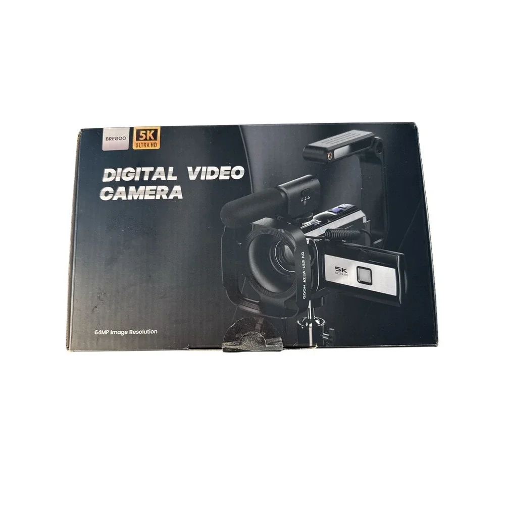 BREGOO‎ 5K Ultra HD Digital Camera 64MP 18X Zoom Touch Screen NIB Accessories